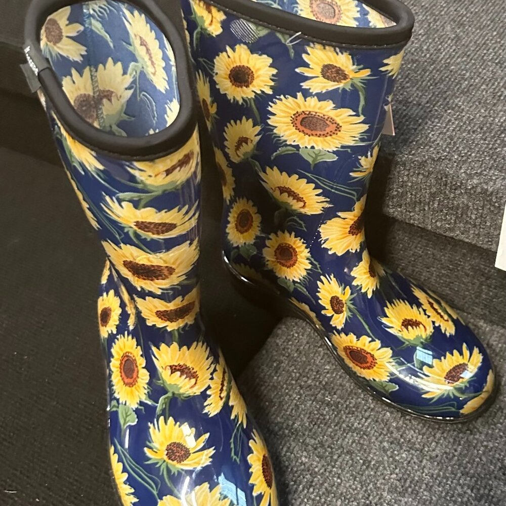 Sloggers-Women's Rain & Garden (Compare $50) Sunflower Boots